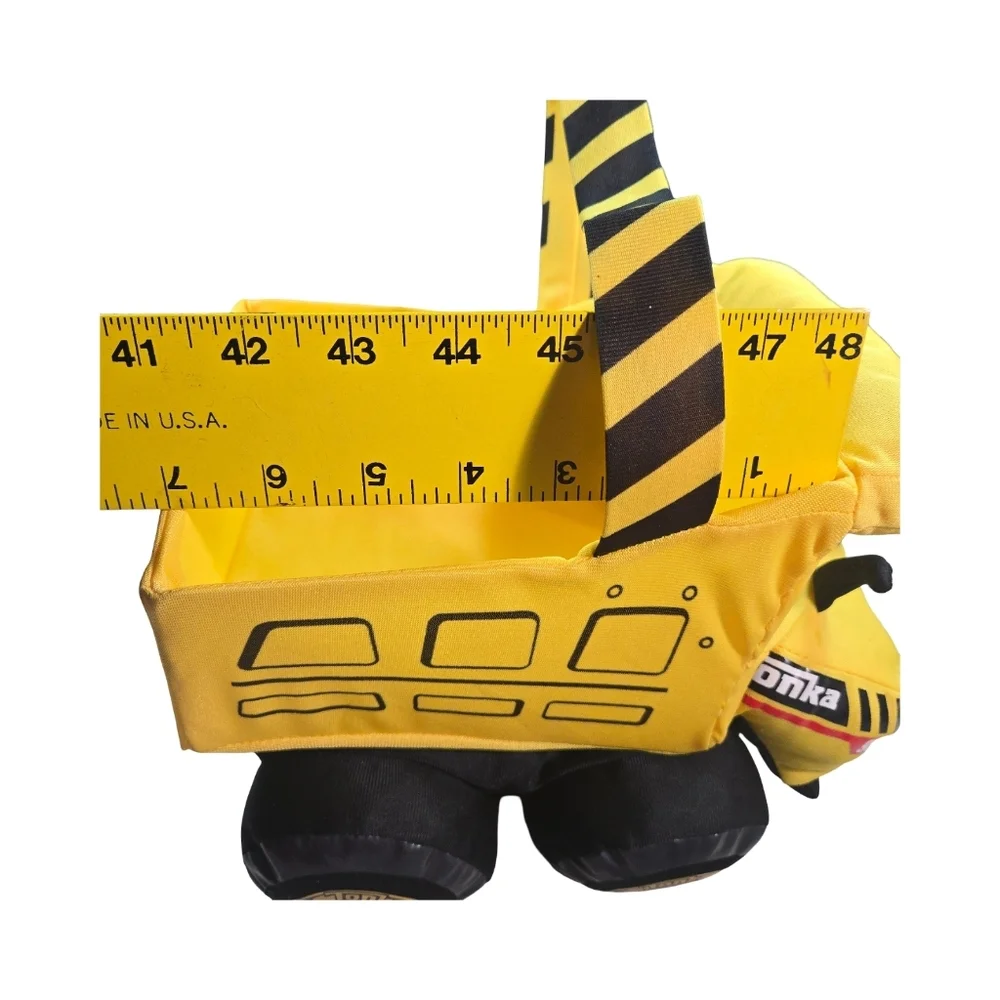 Tonka Yellow Plush Construction Vehicle Esster Basket
